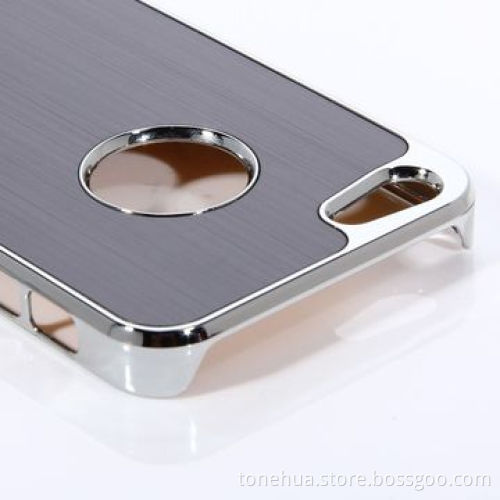 Luxury Brushed Aluminum Chrome Hard Cover for Apple iPhone 5/5S